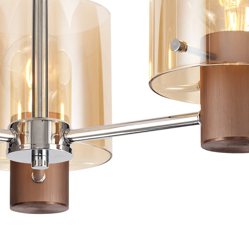 Brooks Semi Flush Light 3 Light